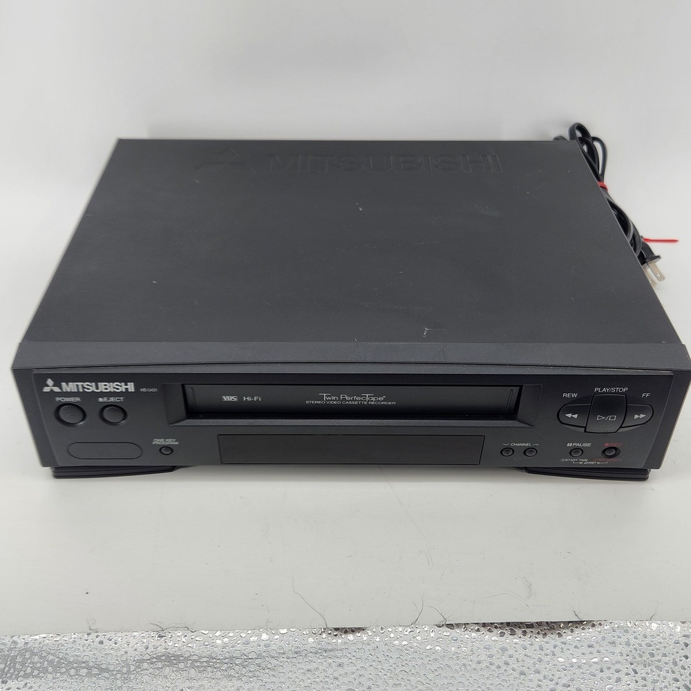 Mitsubishi HS U431 VHS VCR Player Recorder Hi Fi Twin Perfectape Tested